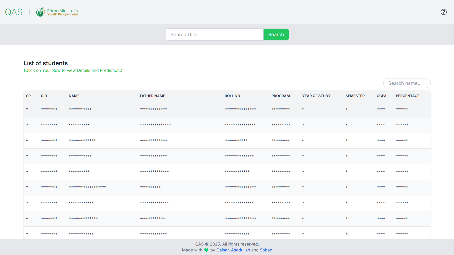 react budget website screenshot