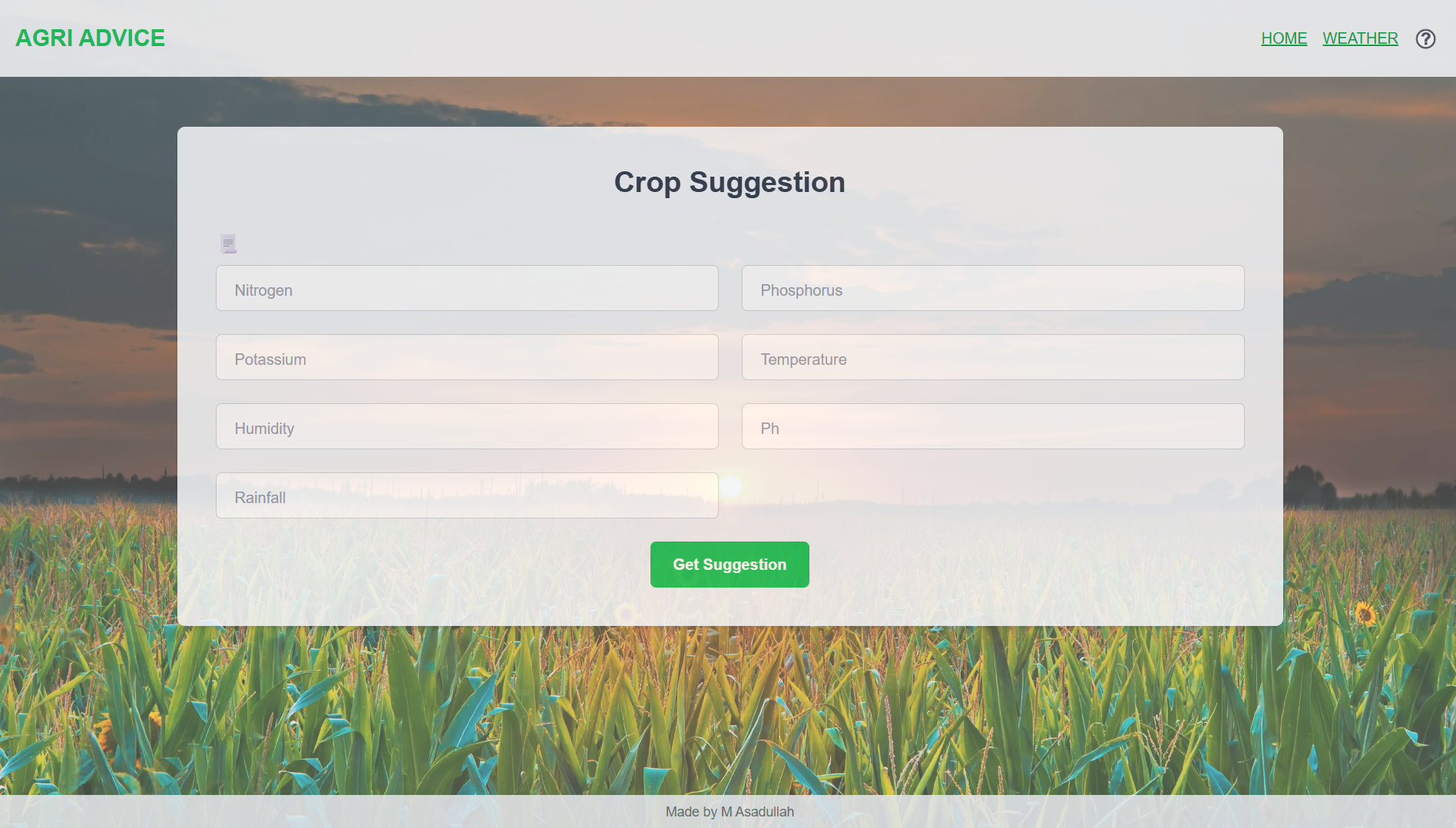 react budget website screenshot